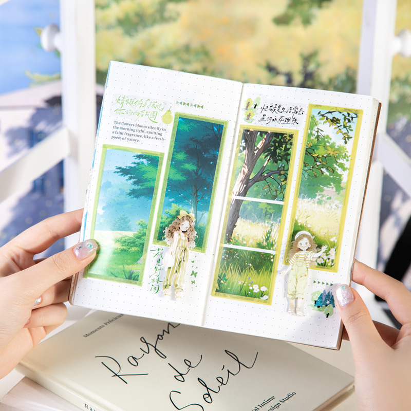 30Pcs/Pack Landscape Theme PET Stickers