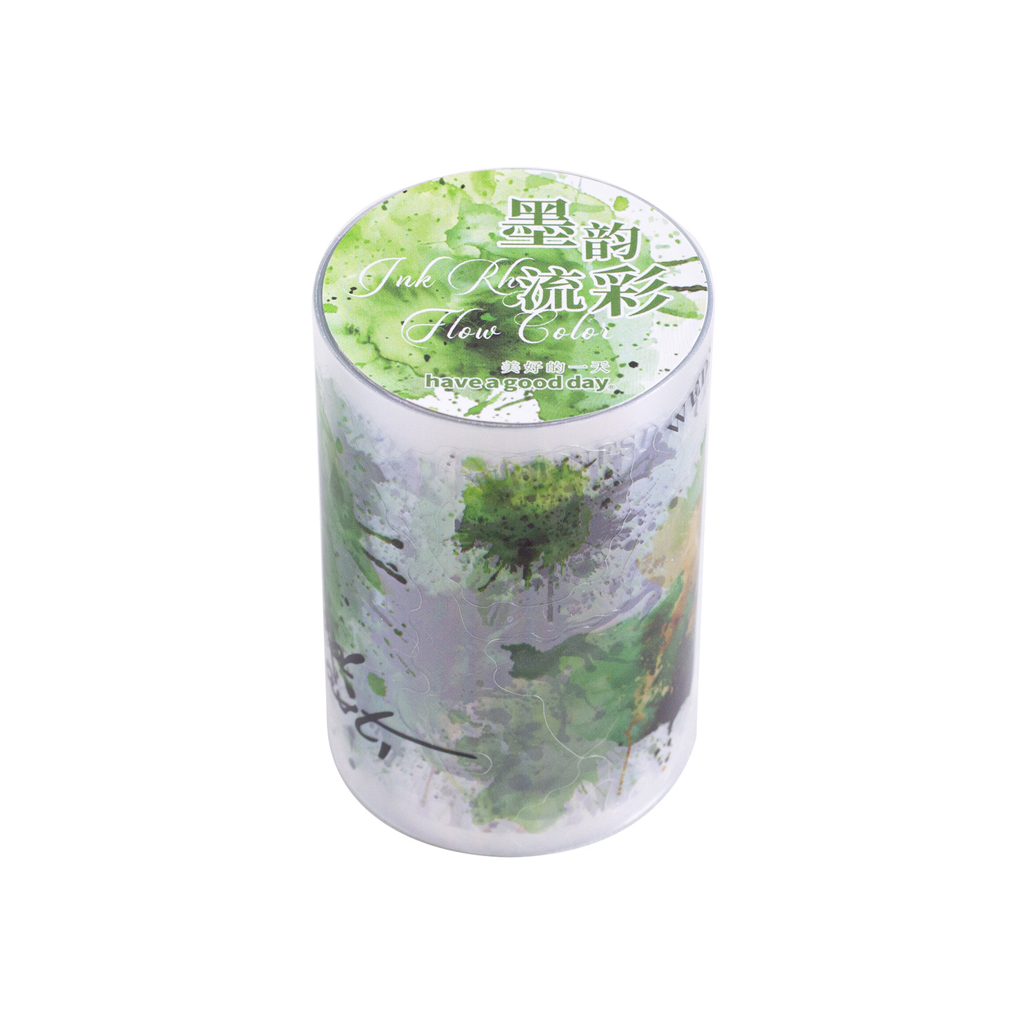 2.36 inch * 78.74 inch Stain Splatter and Text Theme PET Tape