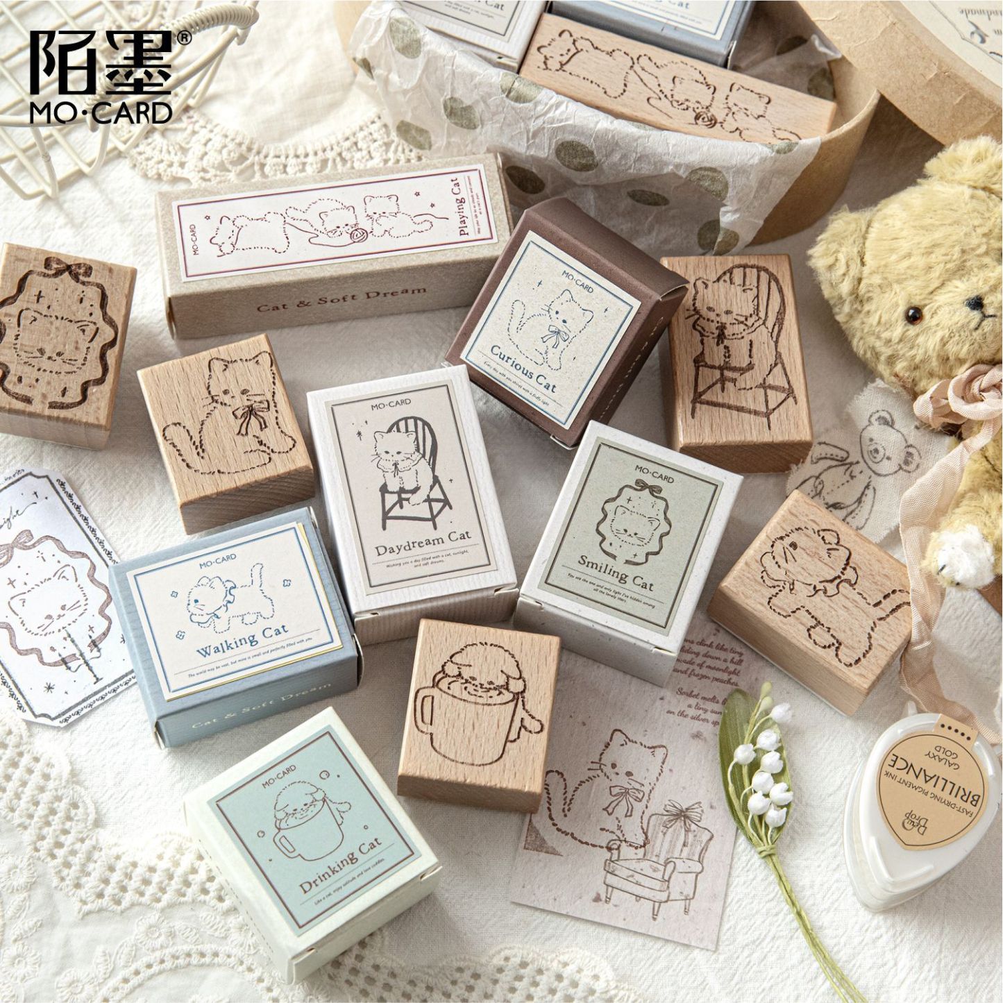 1pc Vintage Baking Beech Wood Stamp