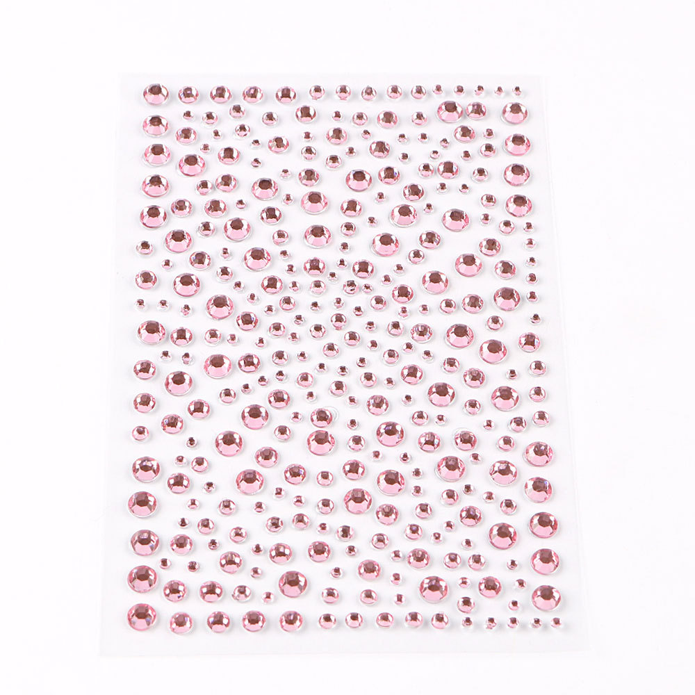 5 Pcs/Set Colored Diamond Decorative Stickers