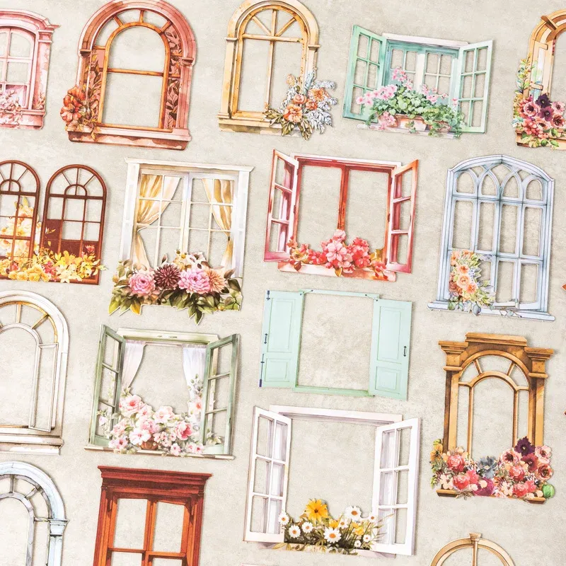 10 Sheets Each Window Frame Sticker Pack