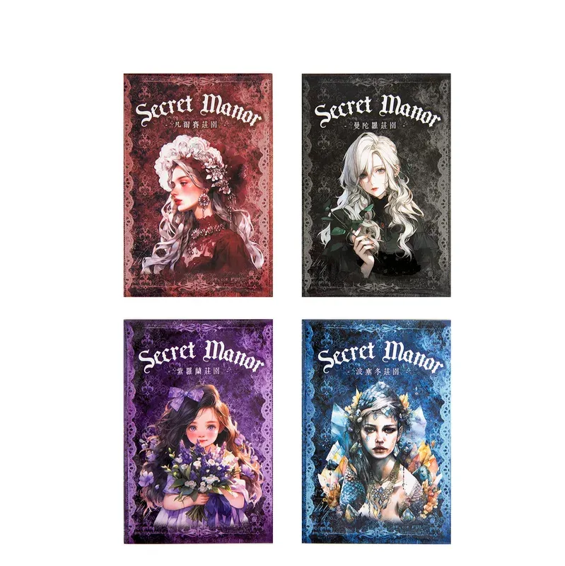 56pcs/1lot Retro dark character decorative PET Sticker