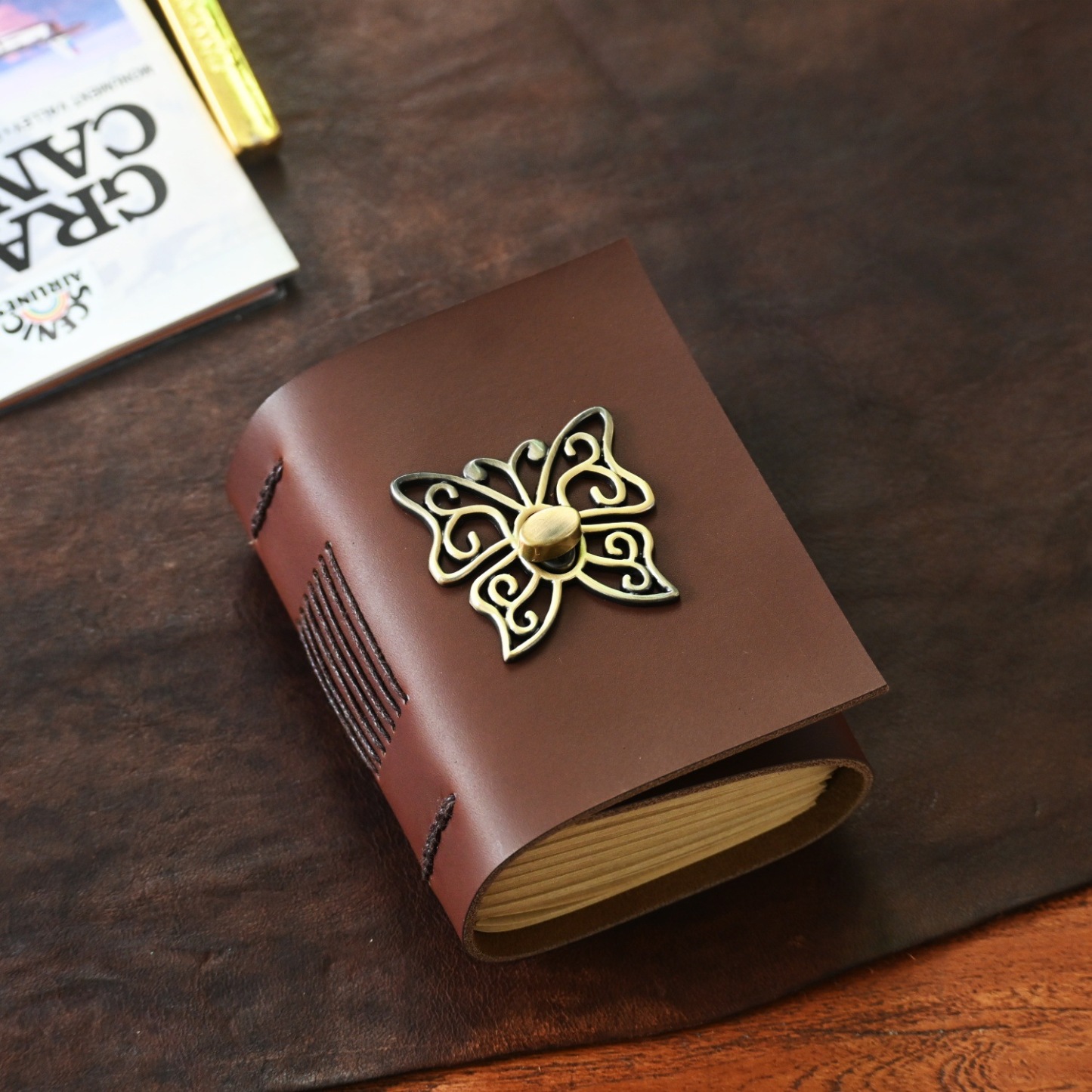 A7 Mini Vintage CowHide Cover Journal