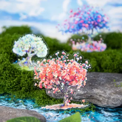 10 Pcs/pack Floral And Tree Landscaping Sticker