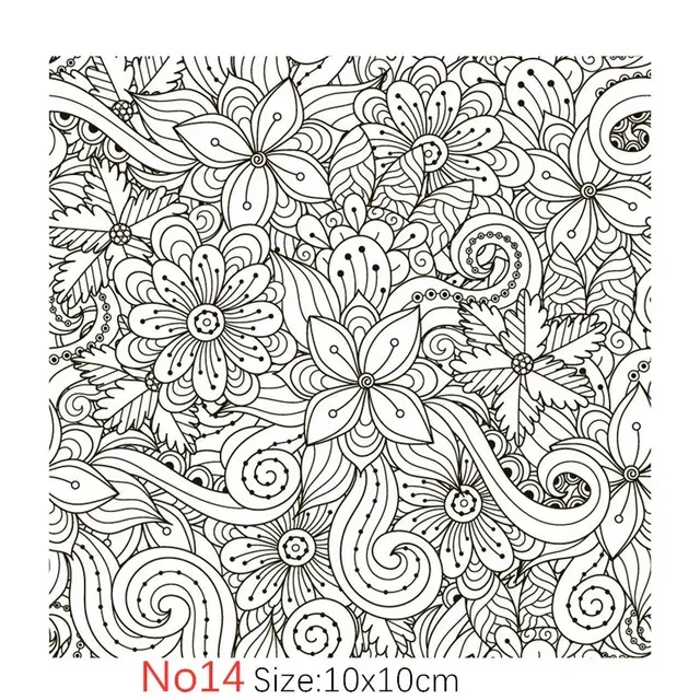 Texture Stamp Sheets Mandala Pattern DIY Embossing Art Clay Pottery Tools