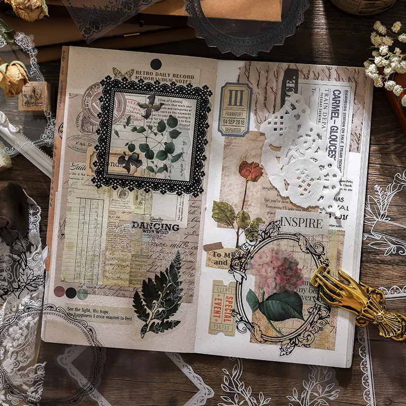 10 pcs/lot Vintage Lace Border Sticker Pack