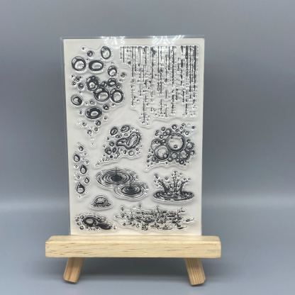 Vintage Raindrop clear stamp