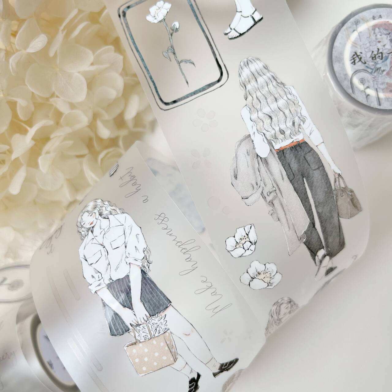 YIER Gentle girl-themed PET tape 55mm*150cm/loop