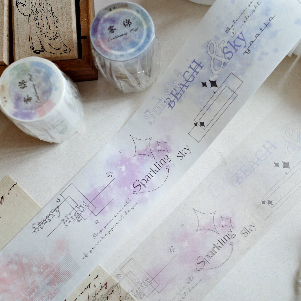 YIER Cloud-themed PET tape 55mm*100cm/loop