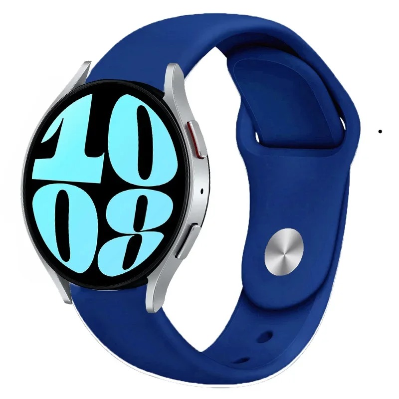 Pulseira de silicone para pulseira esportiva de 20 mm, várias cores