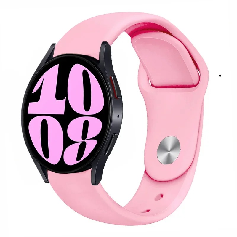 Pulseira de silicone para pulseira esportiva de 20 mm, várias cores