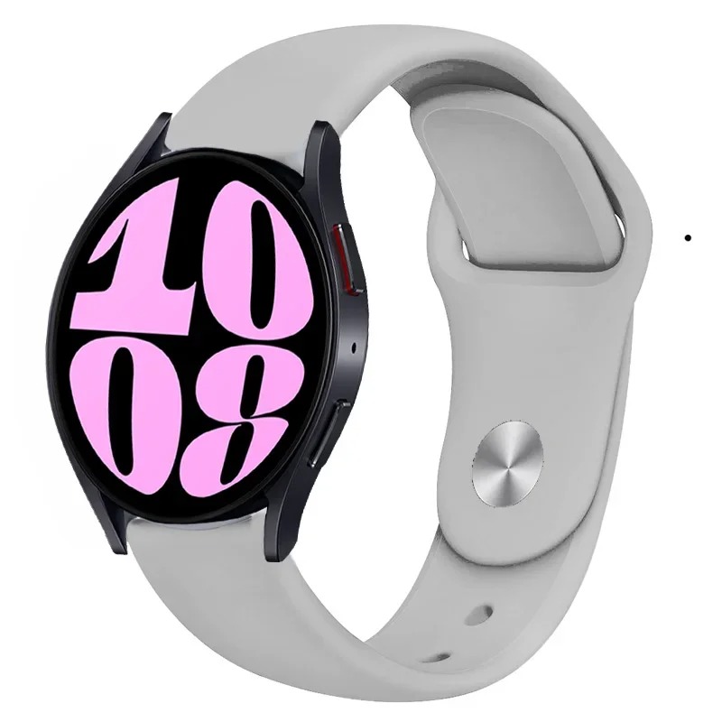 Pulseira de silicone para pulseira esportiva de 20 mm, várias cores