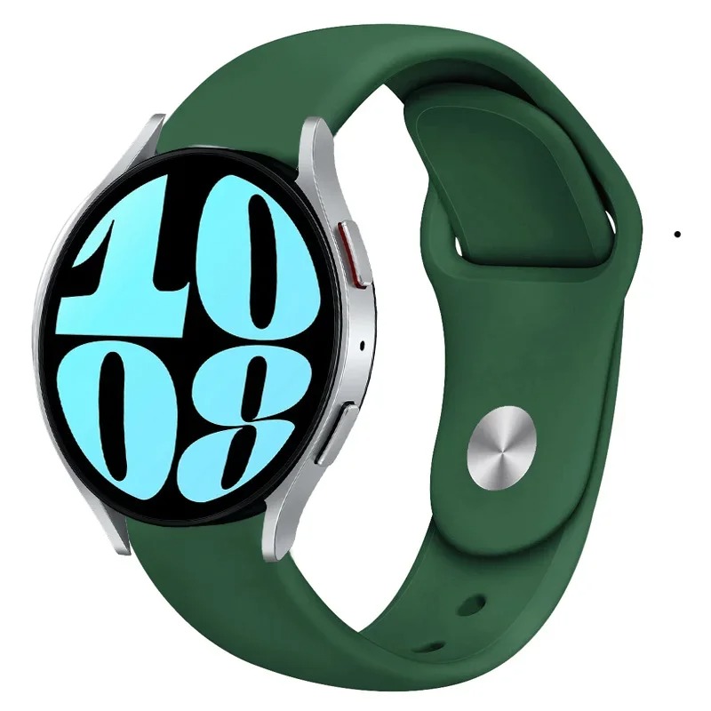 Pulseira de silicone para pulseira esportiva de 20 mm, várias cores