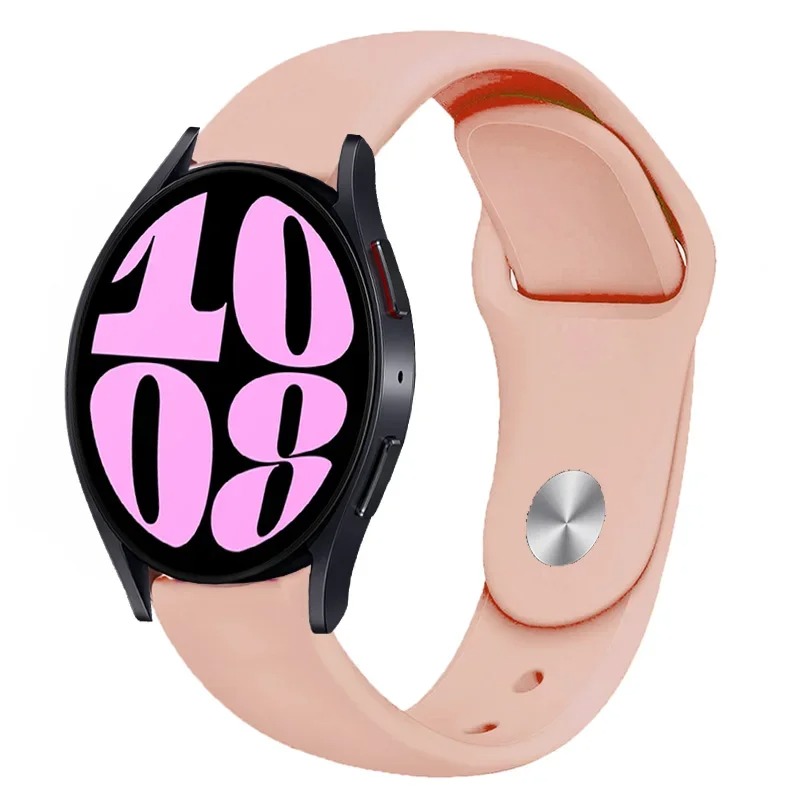 Pulseira de silicone para pulseira esportiva de 20 mm, várias cores