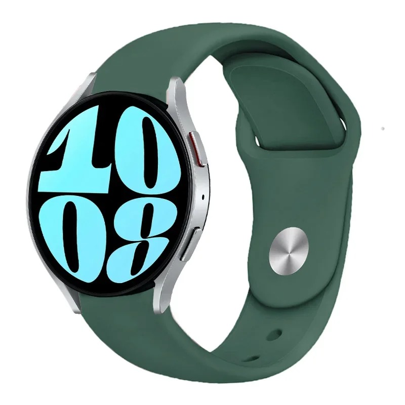 Pulseira de silicone para pulseira esportiva de 20 mm, várias cores