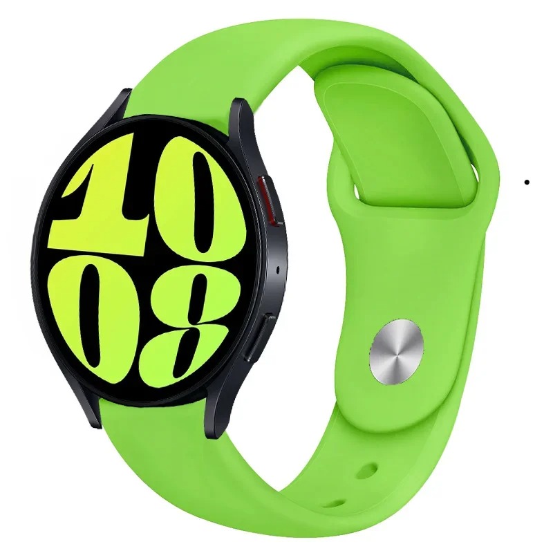 Pulseira de silicone para pulseira esportiva de 20 mm, várias cores