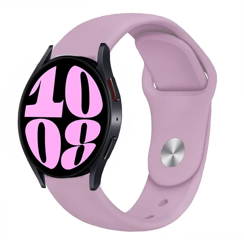 Pulseira de silicone para pulseira esportiva de 20 mm, várias cores