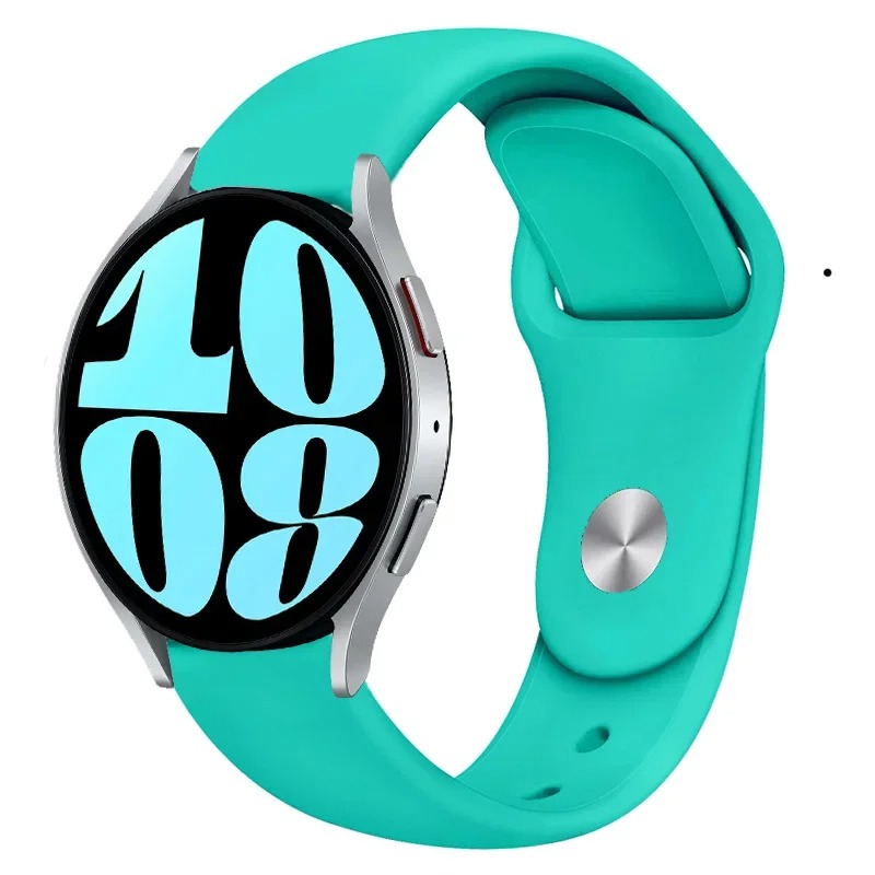 Pulseira de silicone para pulseira esportiva de 20 mm, várias cores