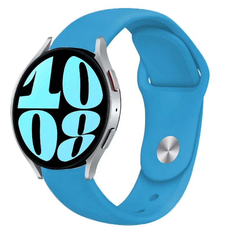 Pulseira de silicone para pulseira esportiva de 20 mm, várias cores