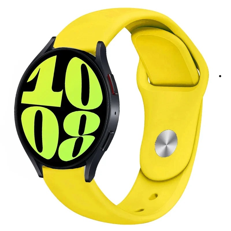 Pulseira de silicone para pulseira esportiva de 20 mm, várias cores