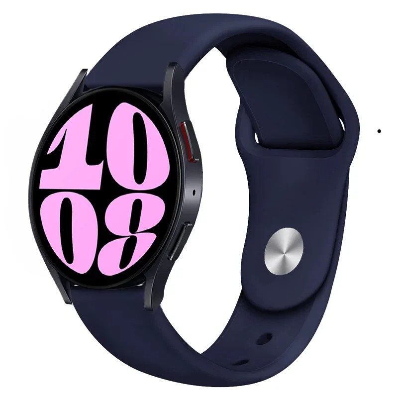 Pulseira de silicone para pulseira esportiva de 20 mm, várias cores