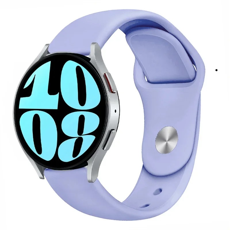 Pulseira de silicone para pulseira esportiva de 20 mm, várias cores