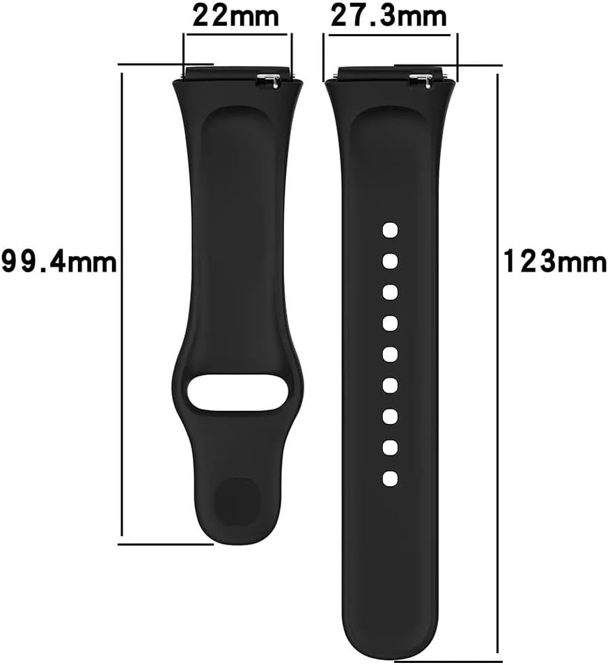 Twihill Pulseira de silicone para Redmi Watch 3 Active / Redmi Watch 3 Lite