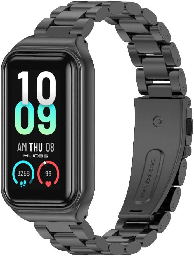 TwiHill Pulseira para Amazfit Band 7 Pulseira de substituição de metal Pulseira de relógio compatível com Amazfit 7 Fitness Tracker smartwatch-Site oficial de vendas da TwiHill