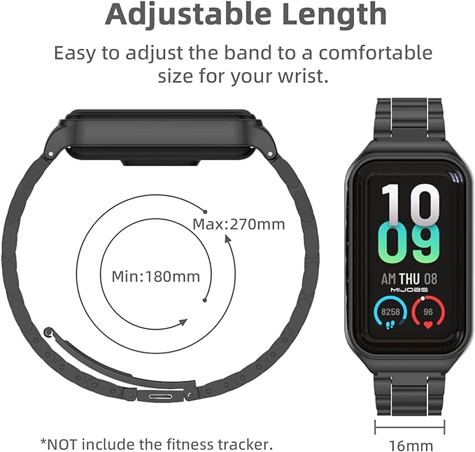 TwiHill Pulseira para Amazfit Band 7 Pulseira de substituição de metal Pulseira de relógio compatível com Amazfit 7 Fitness Tracker smartwatch-Site oficial de vendas da TwiHill