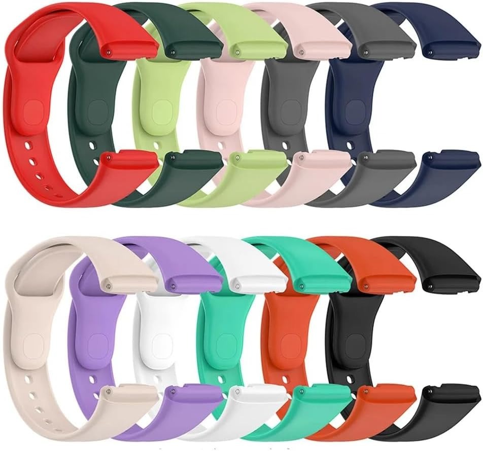 Twihill Pulseira de silicone para Redmi Watch 3 Active / Redmi Watch 3 Lite