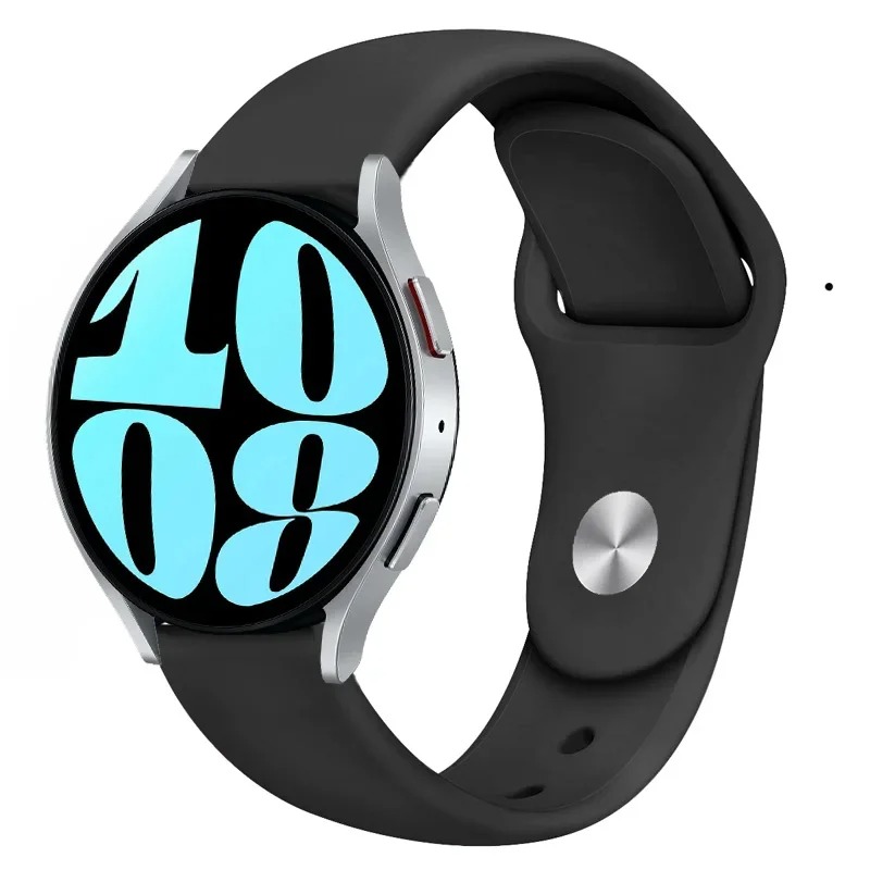 Pulseira de silicone para pulseira esportiva de 20 mm, várias cores