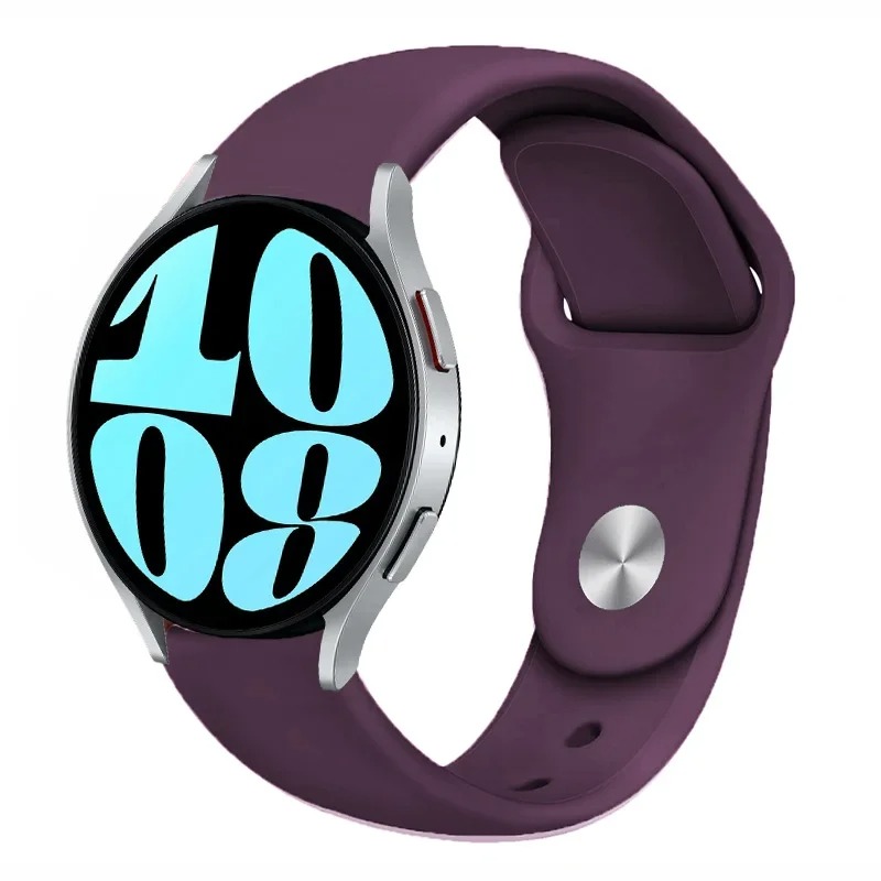 Pulseira de silicone para pulseira esportiva de 20 mm, várias cores