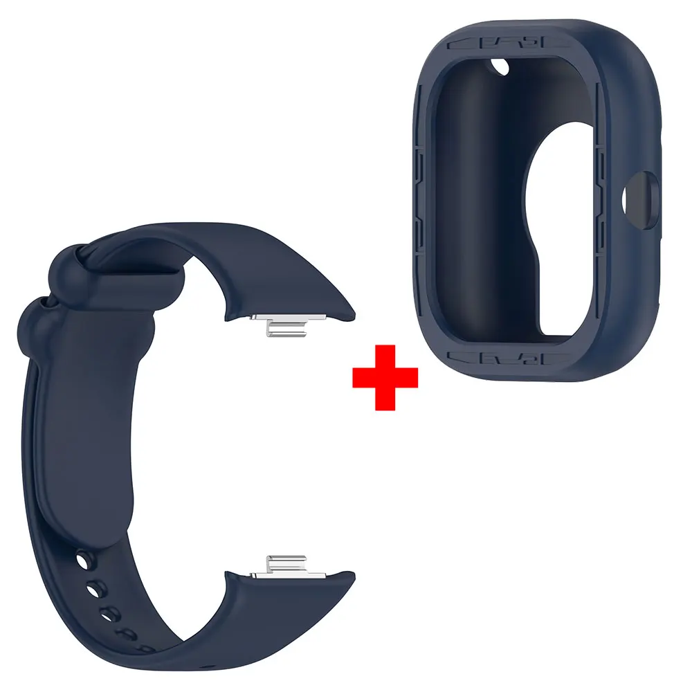 Pulseira de silicone + capa protetora para Redmi Watch 4 / 5