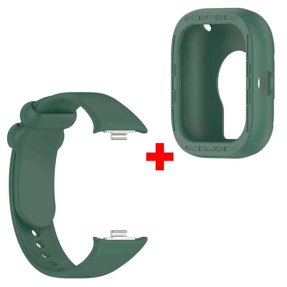 Pulseira de silicone + capa protetora para Redmi Watch 4 / 5