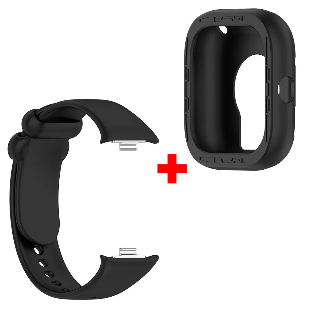 Pulseira de silicone + capa protetora para Redmi Watch 4 / 5