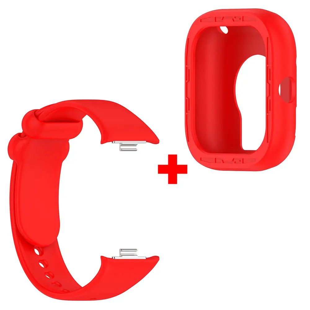 Pulseira de silicone + capa protetora para Redmi Watch 4 / 5