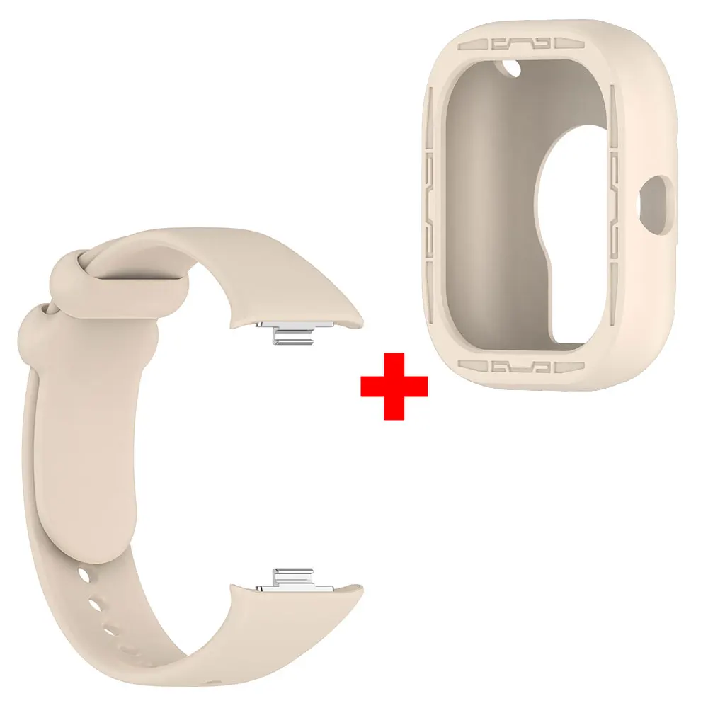Pulseira de silicone + capa protetora para Redmi Watch 4 / 5