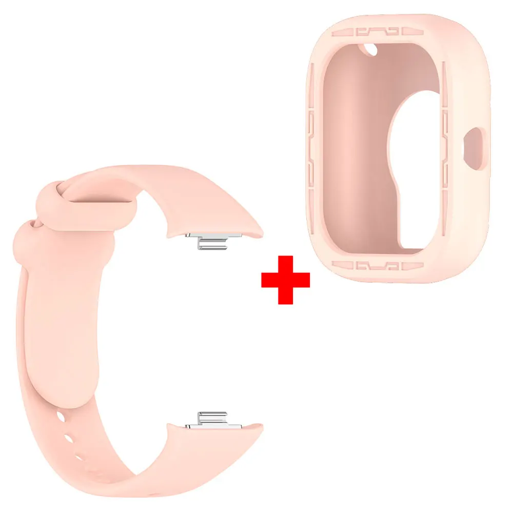 Pulseira de silicone + capa protetora para Redmi Watch 4 / 5