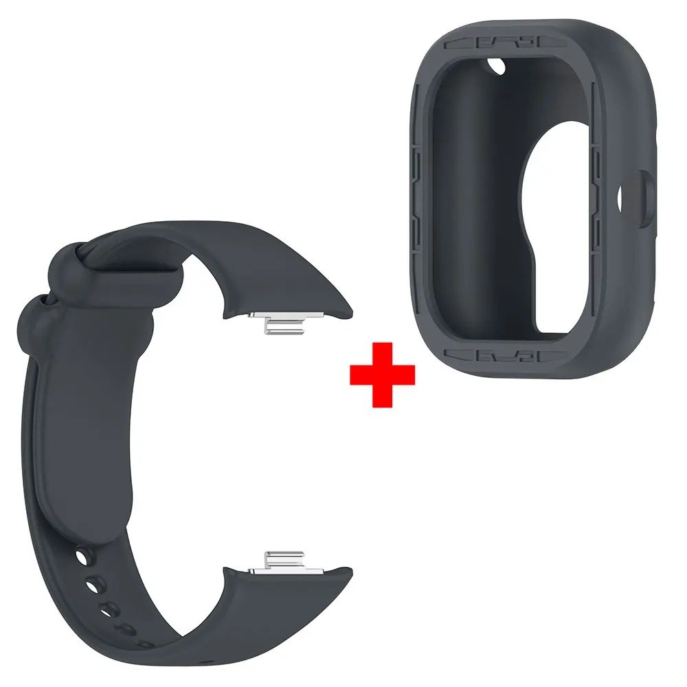 Pulseira de silicone + capa protetora para Redmi Watch 4 / 5