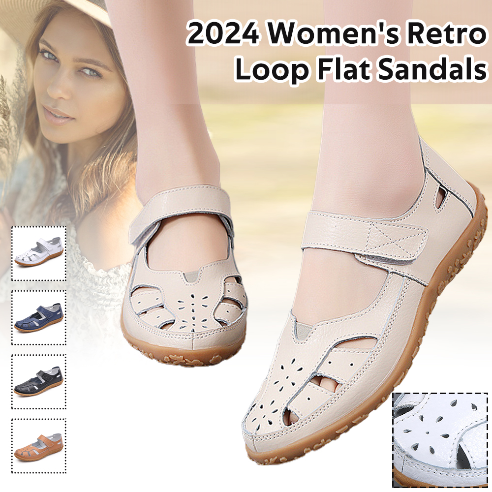 Wearscomfy 2024 Women's Retro Loop Sandals