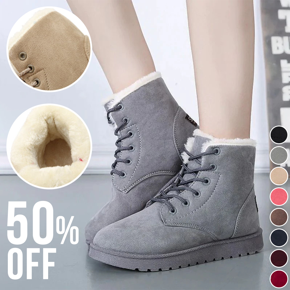 Flygooses Women's Fluffy Ankle Boots