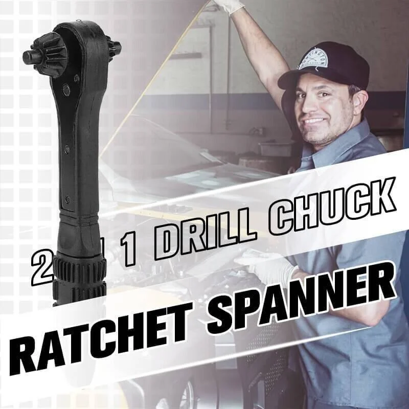Typared💥BUY 1 GET 1 FREE💥2 in 1 Drill Chuck Ratchet Spanner