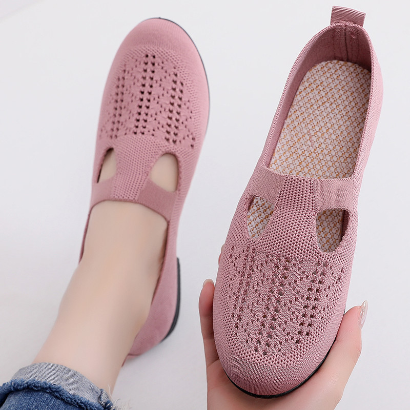 Shobous🔥50% Off+BUY 2 Free Shipping🔥Women's Flyknit Breathable Soft Sole Non-slip Shoes