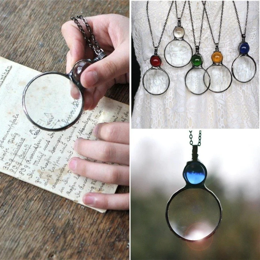 Flygooses🔥Second One Only £3🔥Magnifying Glass Necklace gift