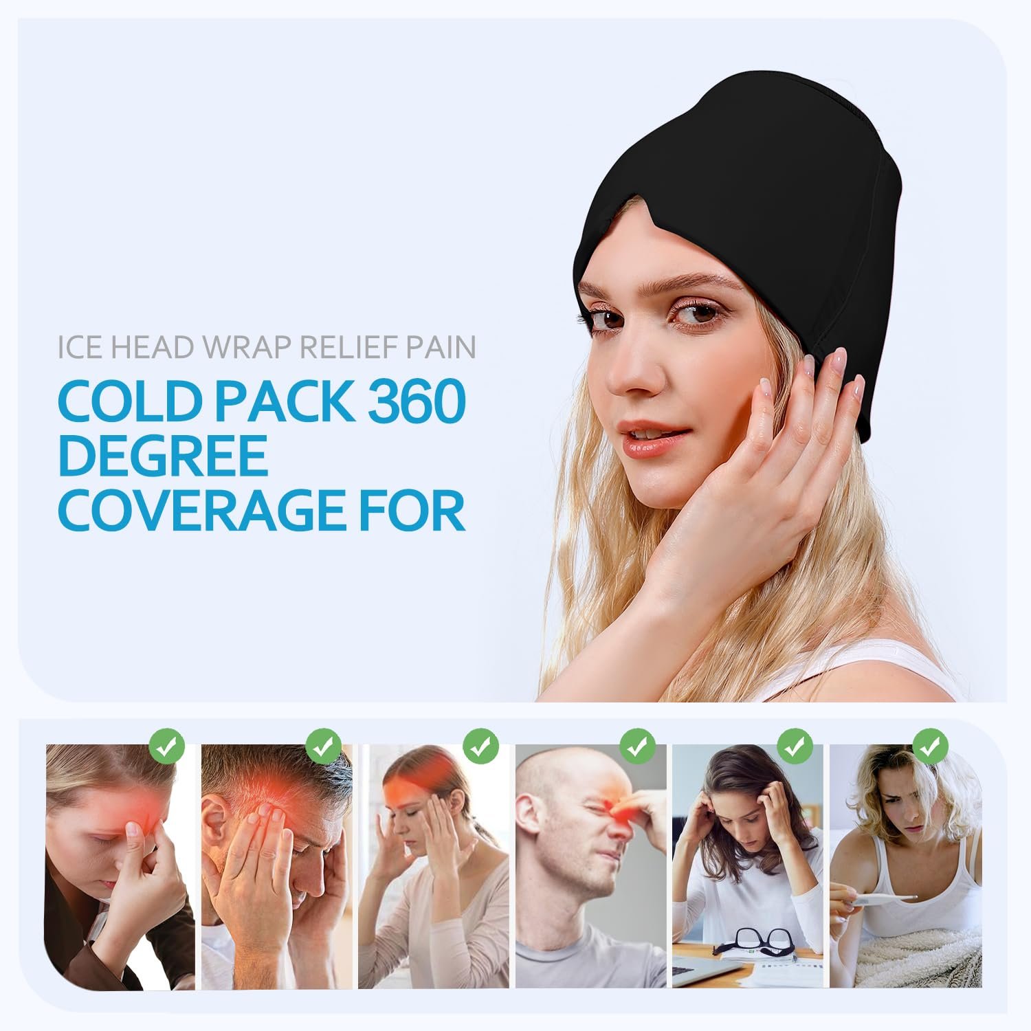 Flygoose Migraine Hot And Cold Head Compress