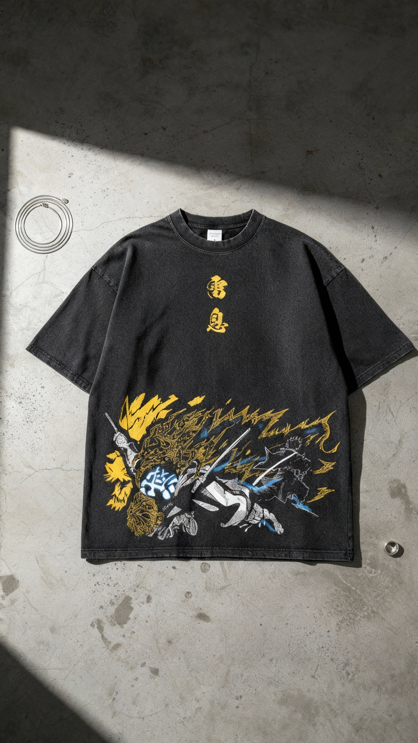 Zenitsu 7th Form Oversized Vintage T-Shirt | Demon Slayer