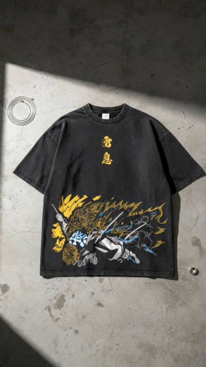 Zenitsu 7th Form Oversized Vintage T-Shirt | Demon Slayer