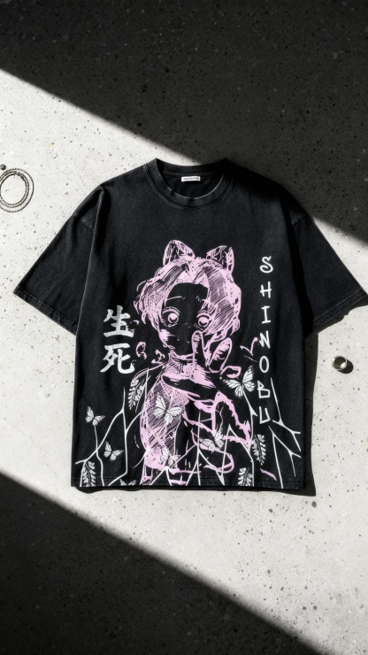 Shinobu Oversized Vintage T-Shirt | Demon Slayer