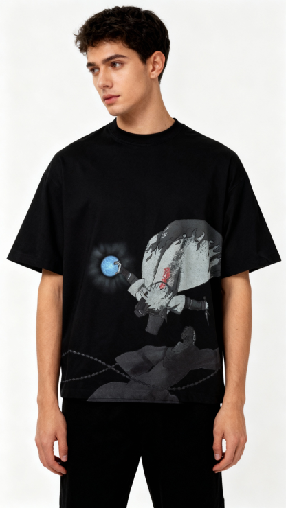 Flying Raijin Heavy T-Shirt | Naruto Manga Edition