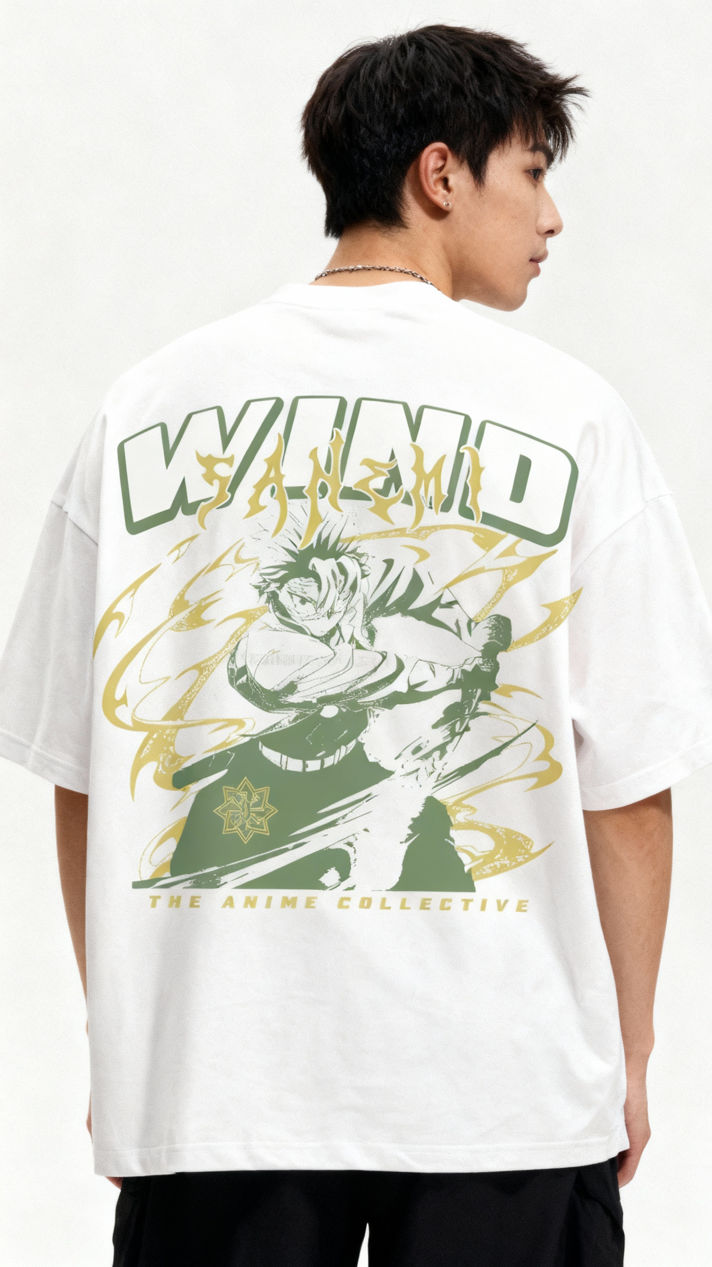 Sanemi White T-Shirt | Demon Slayer